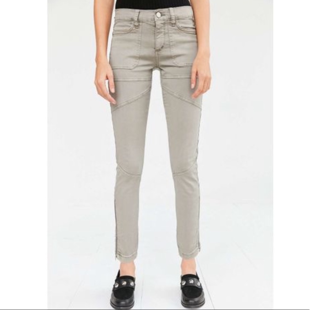 BDG 29 Gray Moto Skinny Ankle Zip Cargo Pants